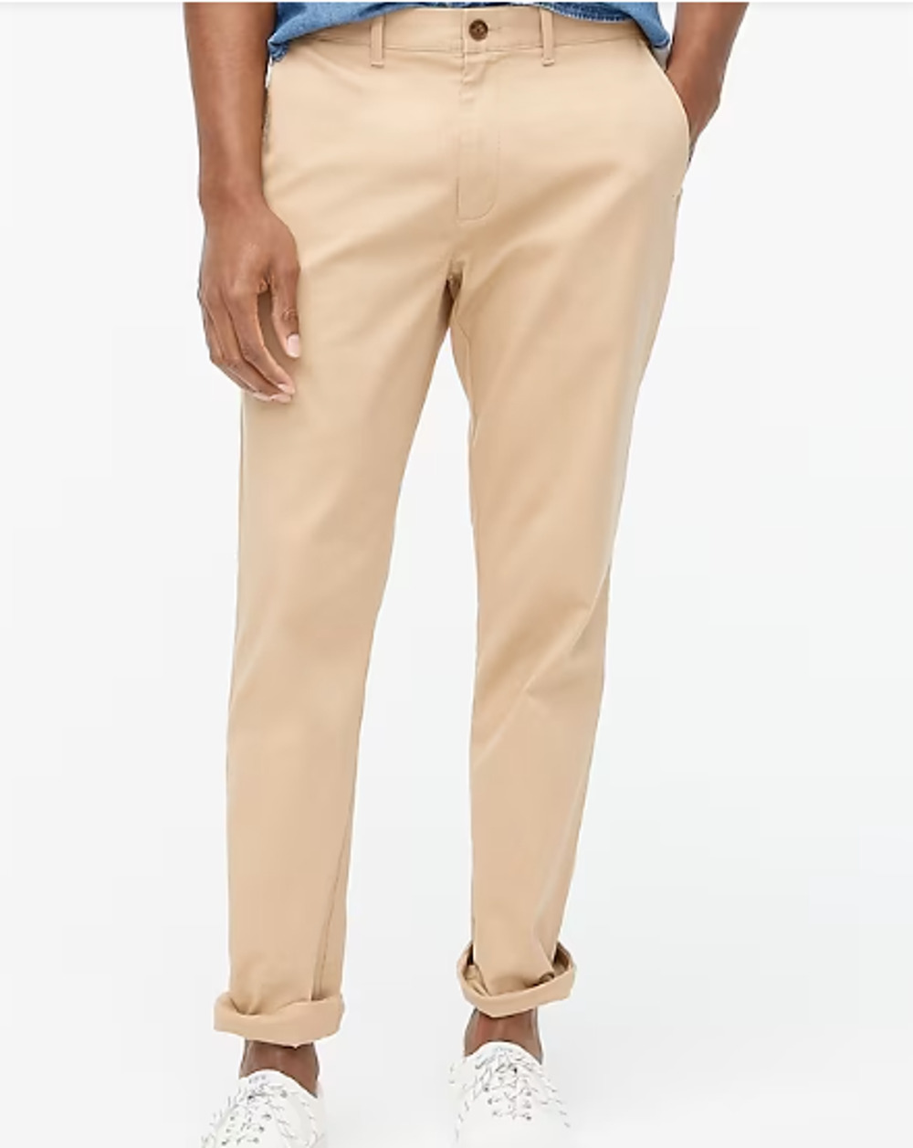NWT J. Crew Factory Men's Athletic Slim-Fit Chino Pant British Khaki Size 34x32